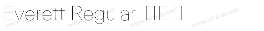 Everett Regular字体转换